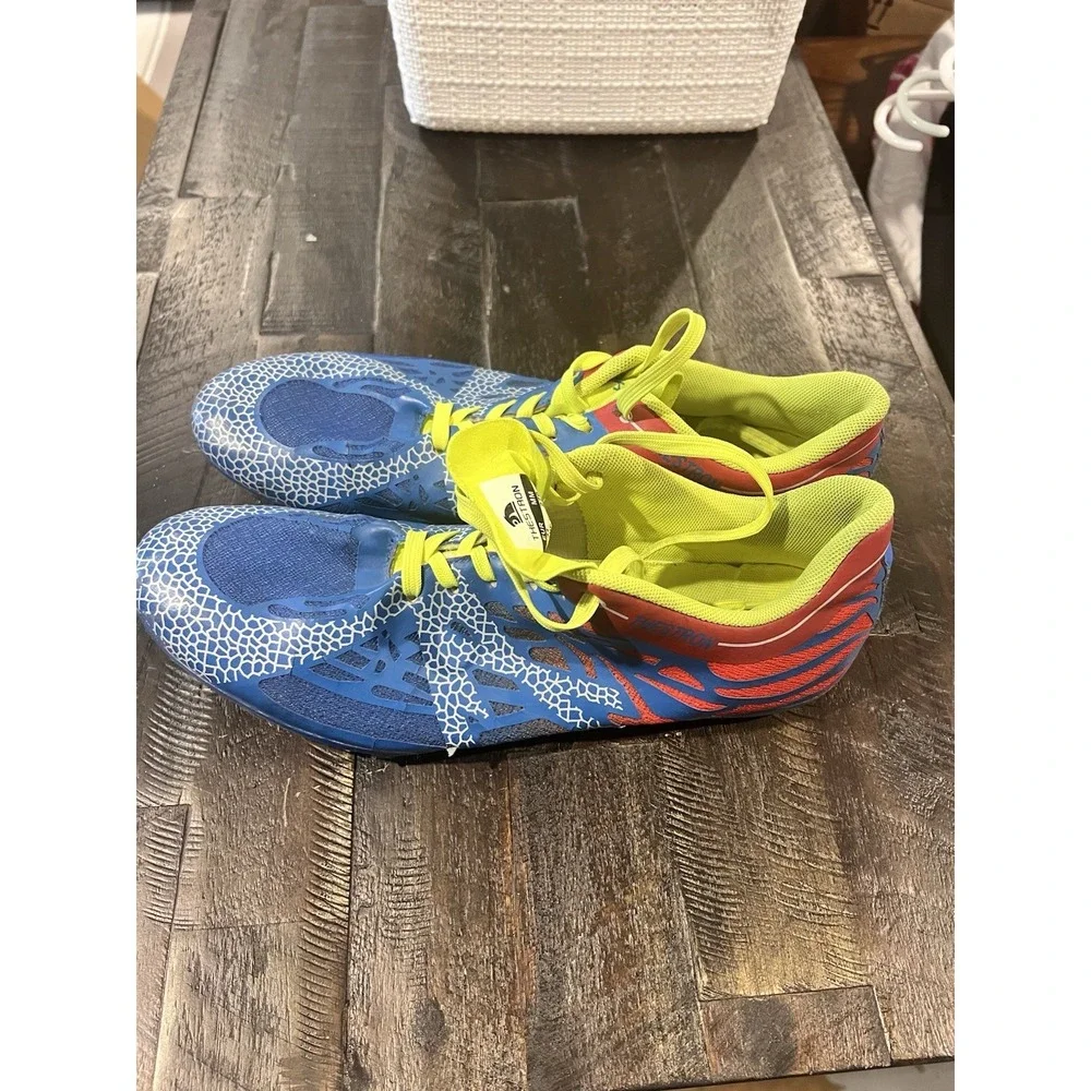 Thestron Track & Field Spikes Men's Size 44 US 10.5‎ Running Sprint Shoes Blue